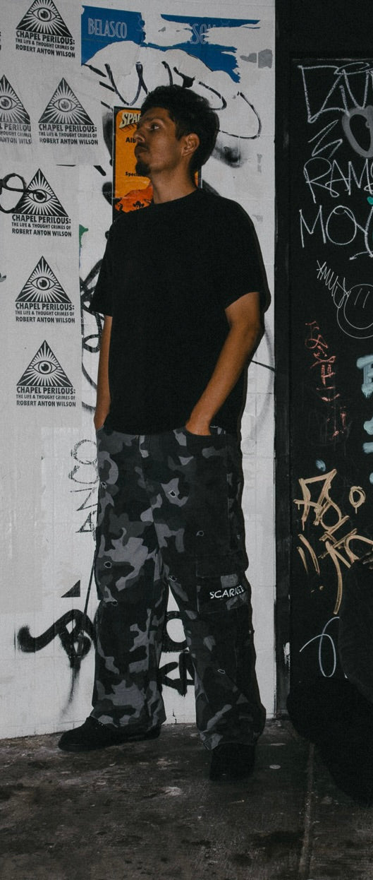 War Scarred Camo Cargo Pants