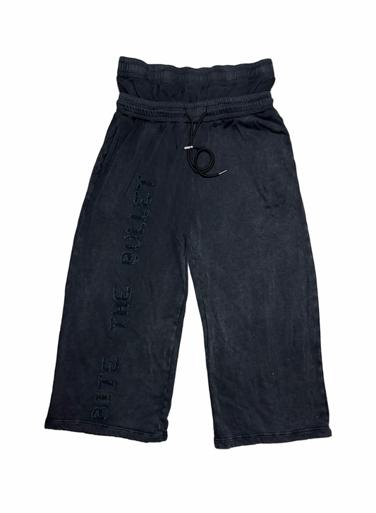 Anthracite Double Waisted Sweatpants