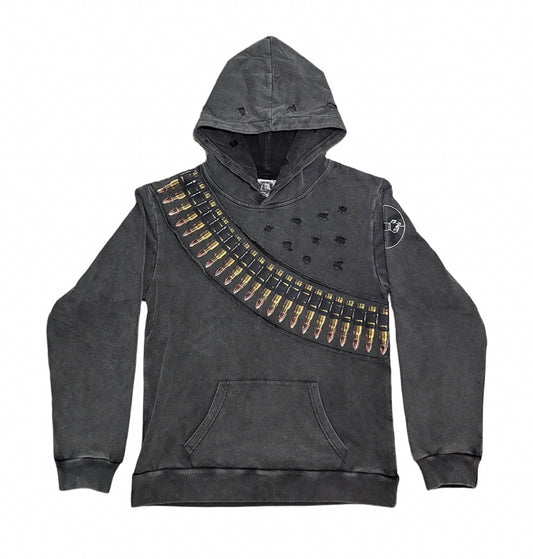 Been Thru War Bullet Belt Hoodie