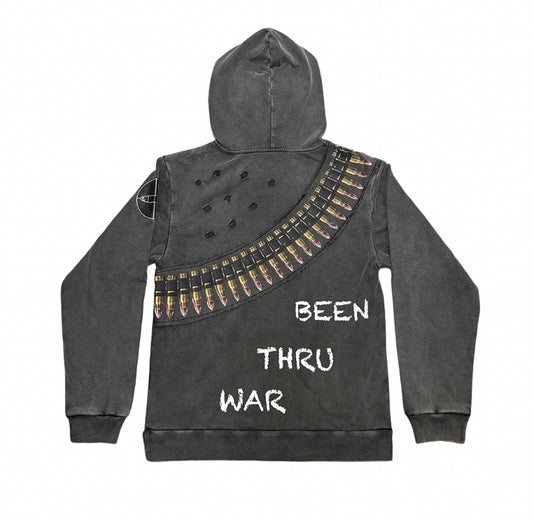 Been Thru War Bullet Belt Hoodie