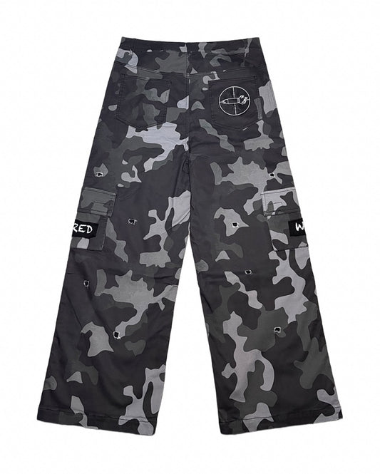 War Scarred Camo Cargo Pants