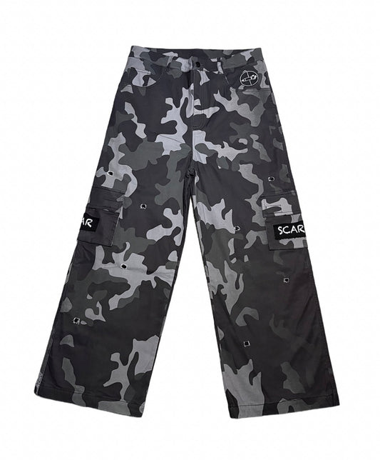 War Scarred Camo Cargo Pants